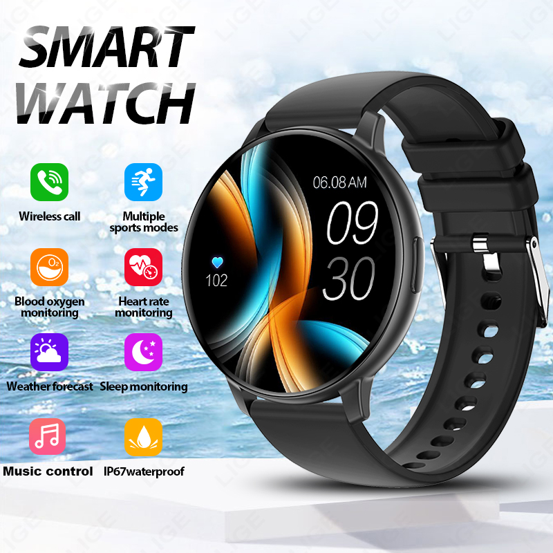 LIGE New 1.43 inches Bluetooth - Watches Ladies Smartwatch ulasan dan harga